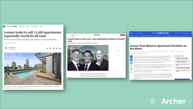 Lennar Portfolio - Header