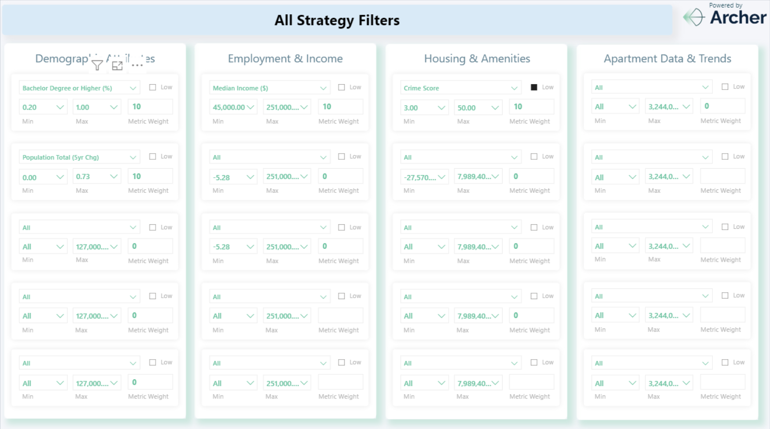 Select from hundreds of filters